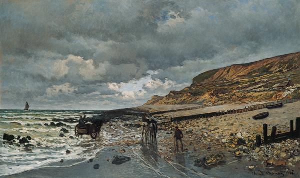 Claude Monet La Pointe de la Heve at Low Tide oil painting image